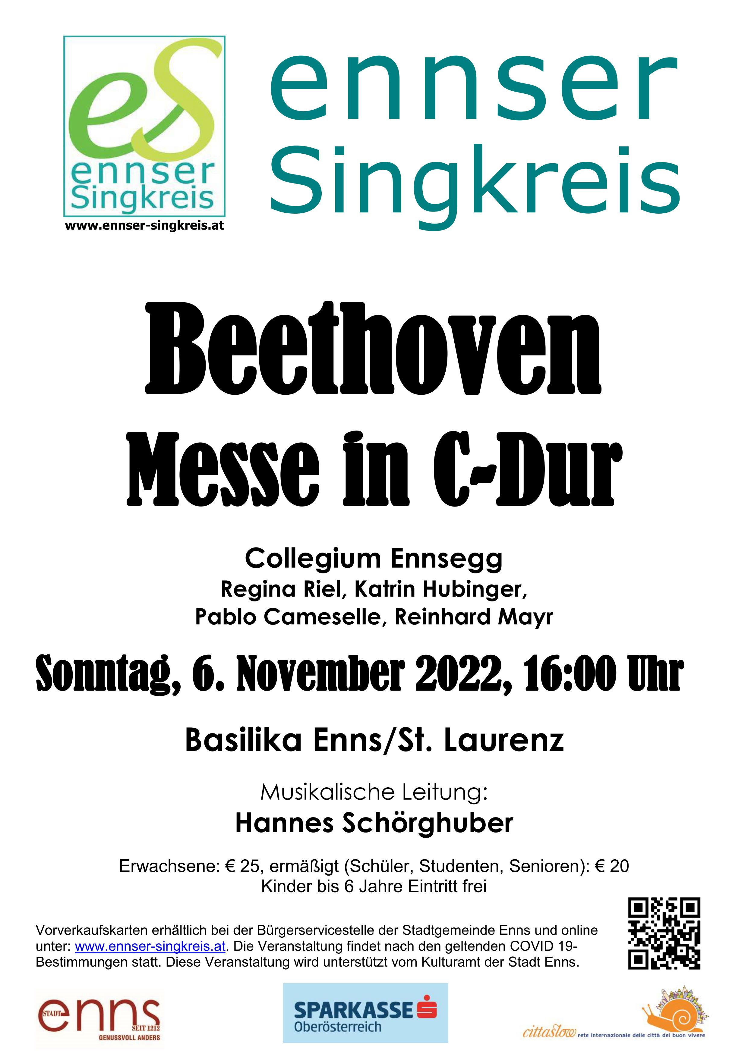 Plakat 2022 Beethoven C Dur Messe